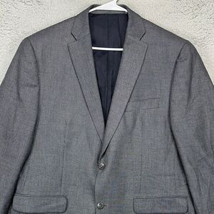 Michael Kors Sport Coat Blazer Adult 44R Grey Textured 2 Button Suit Pocket Mens